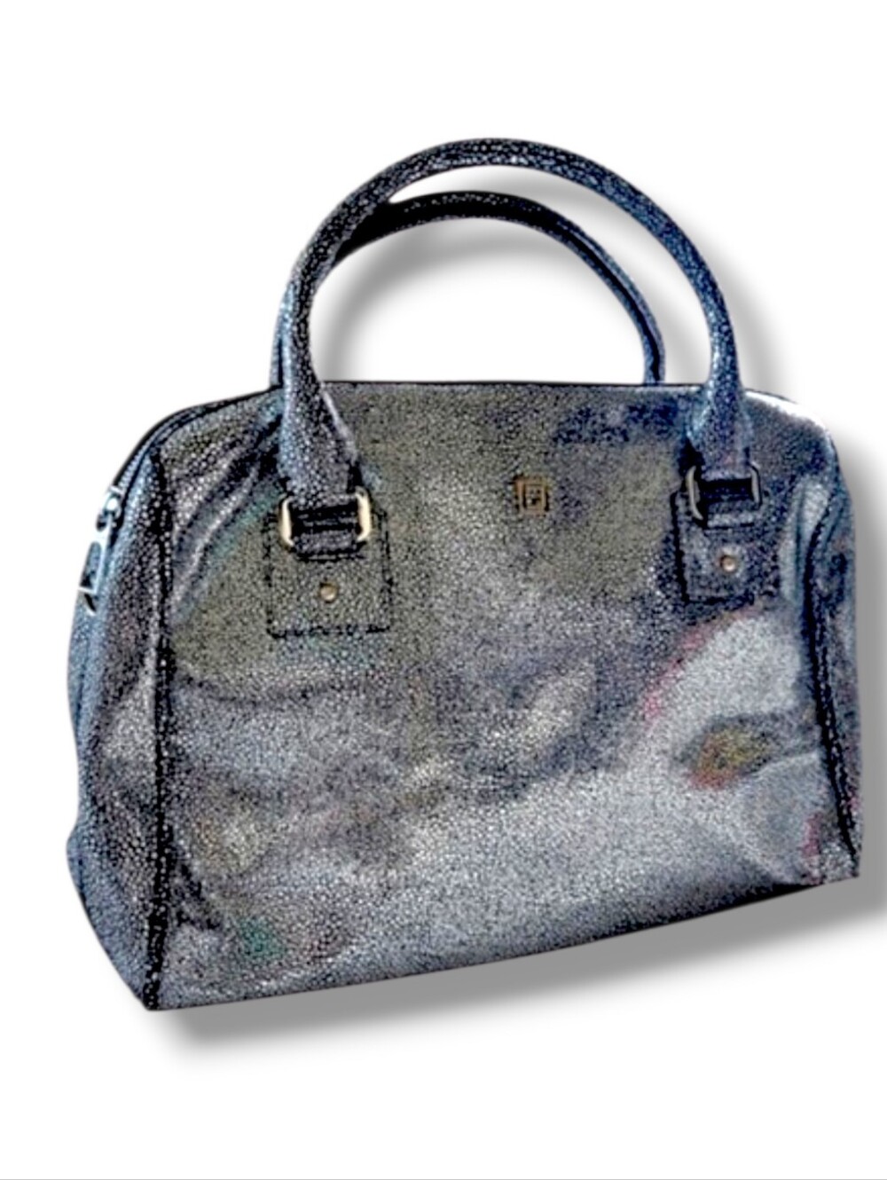 Lodis | Glamorous Silver Speckled Shimmery Satchel Handbag